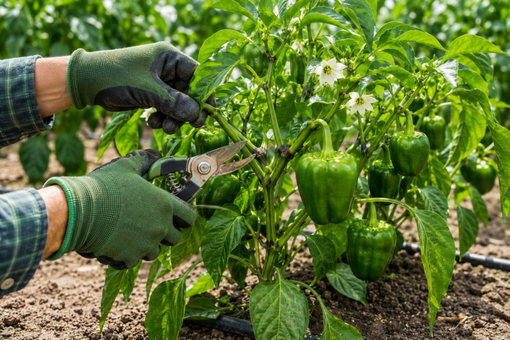 cómo podar las plantas de pimiento