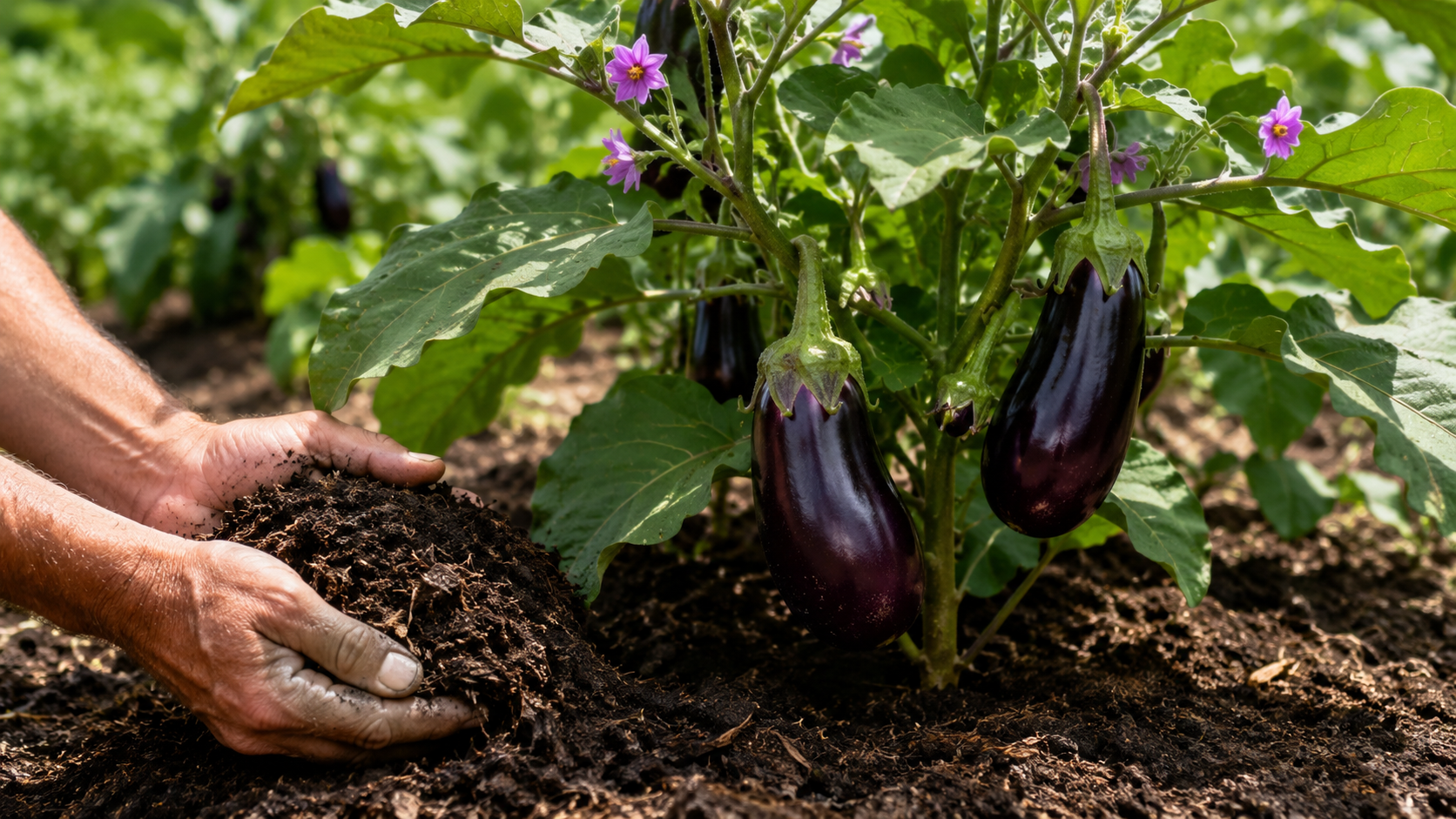 Cómo fertilizar las berenjenas para obtener plantas fuertes y más frutos