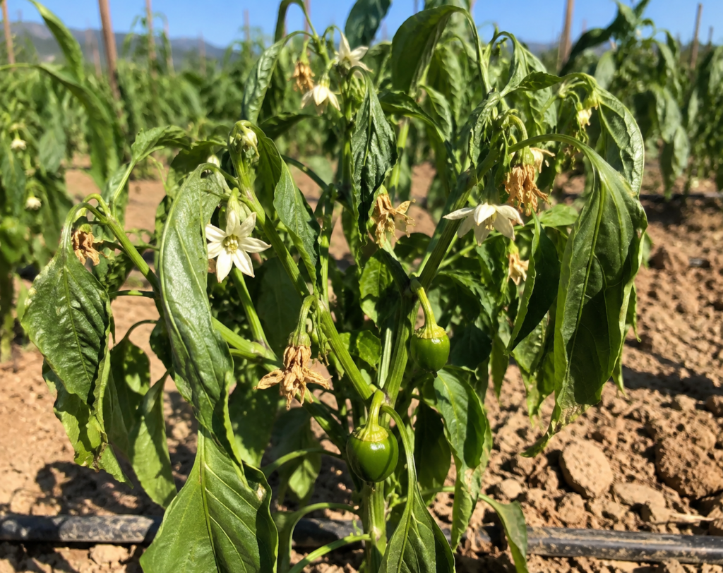 por qué se caen las flores del pimiento
