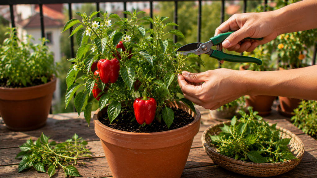 Cómo cultivar pimientos en macetas