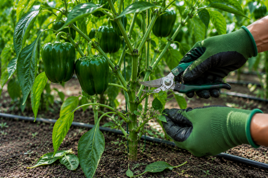 cómo podar las plantas de pimiento