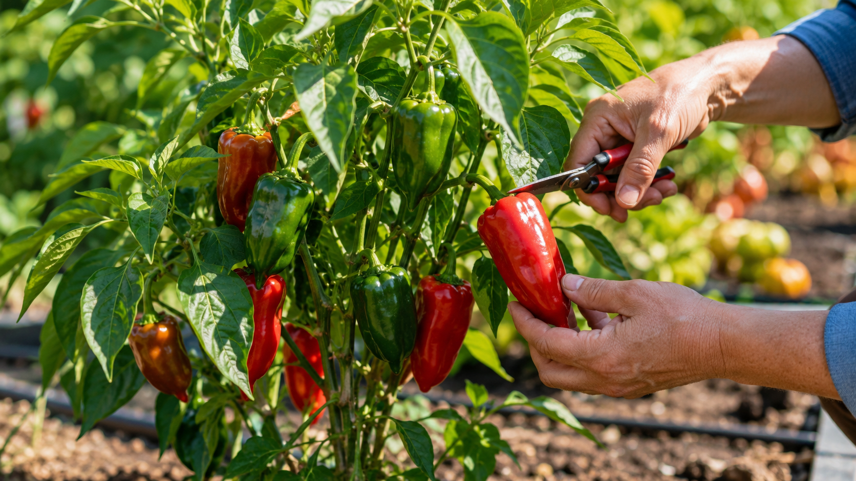 Cuándo y cómo cosechar los pimientos para obtener mejor sabor y calidad