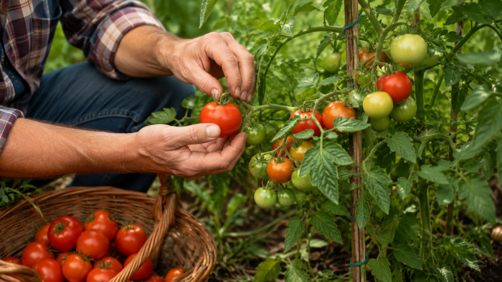 cuándo cosechar los tomates