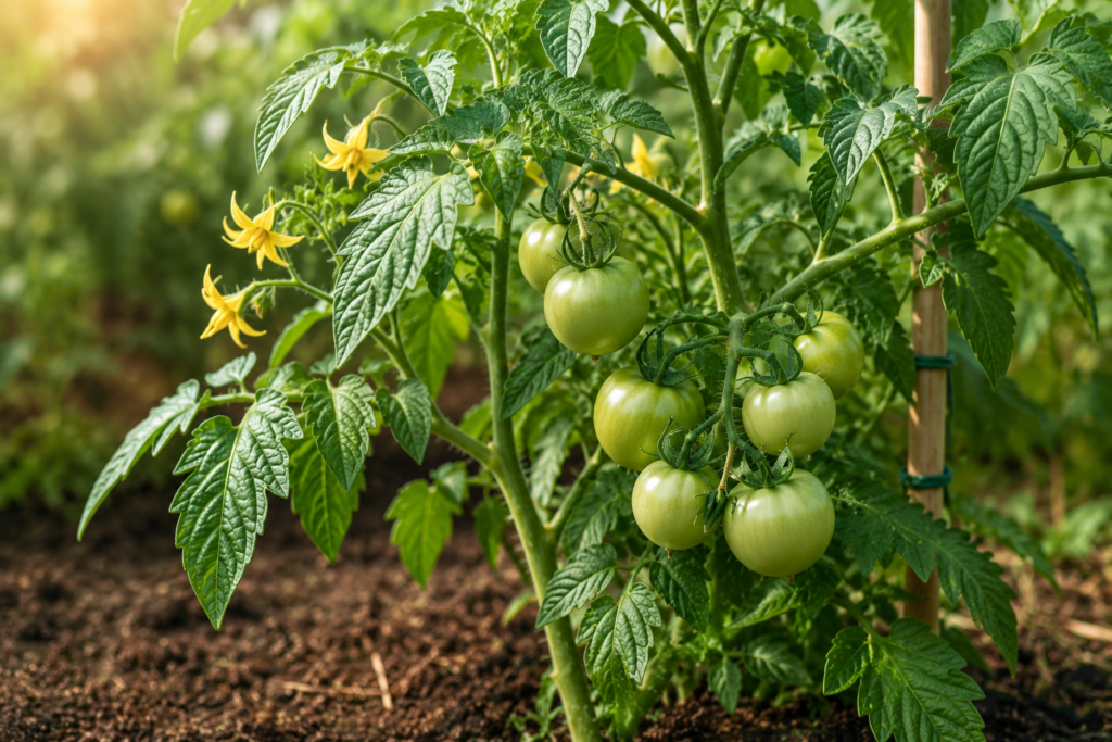 hojas del tomate amarillas