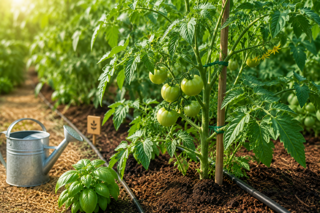 hojas del tomate amarillas