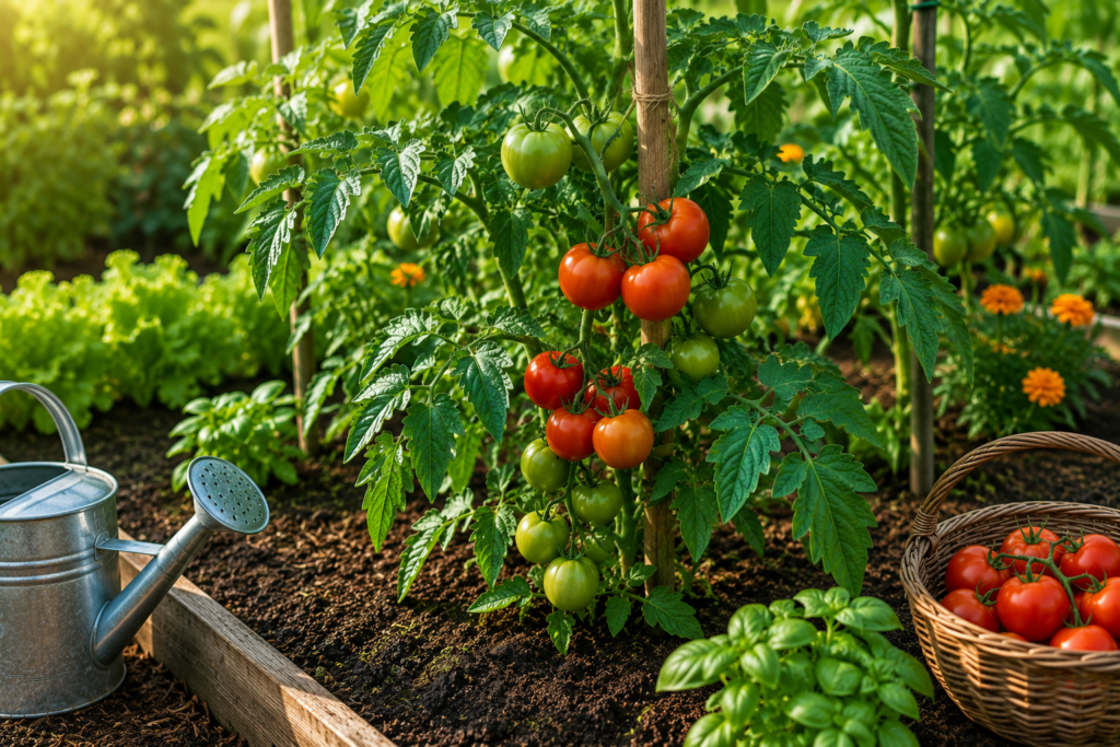 hojas del tomate amarillas