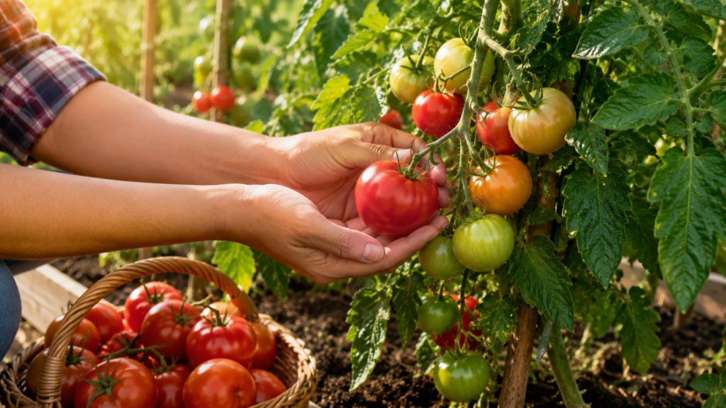 cuándo cosechar los tomates
