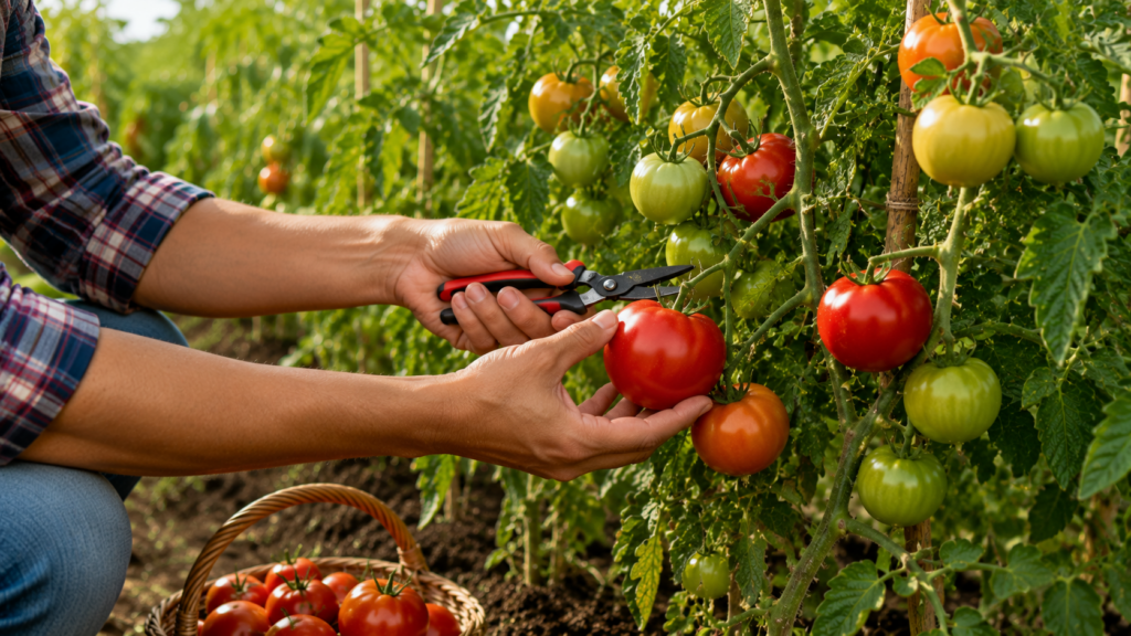 cuándo cosechar los tomates