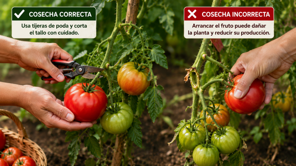 cuándo cosechar los tomates