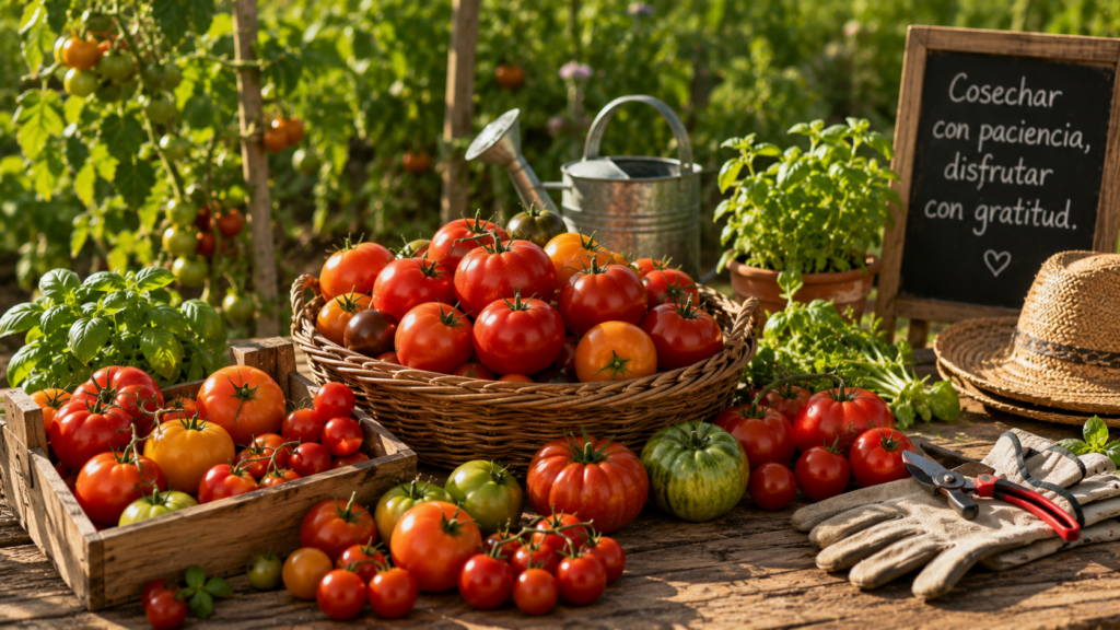 cuándo cosechar los tomates