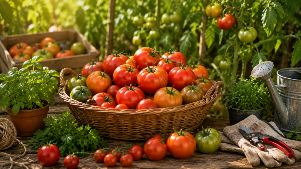 cuándo cosechar los tomates