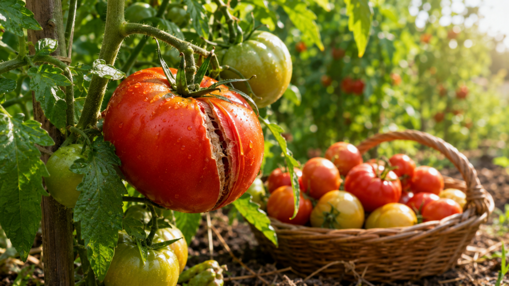 Por qué se agrietan los tomates