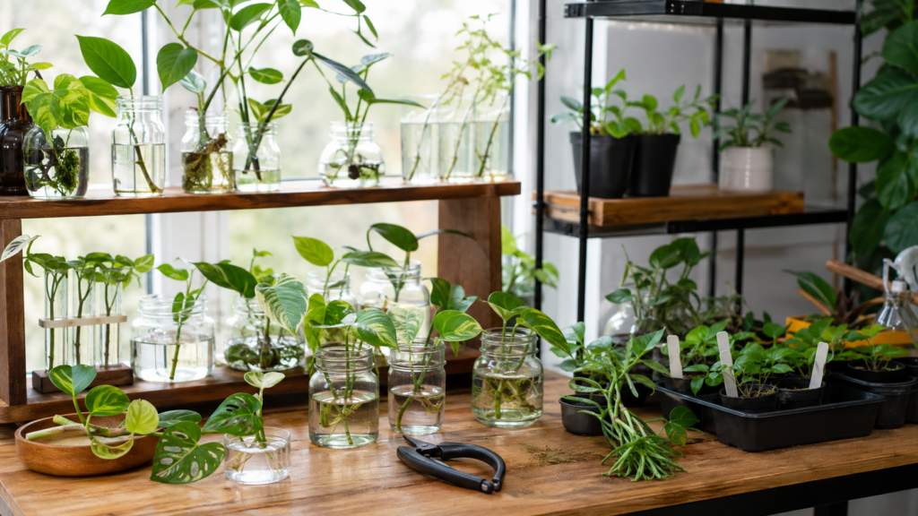 espacio de propagación de plantas