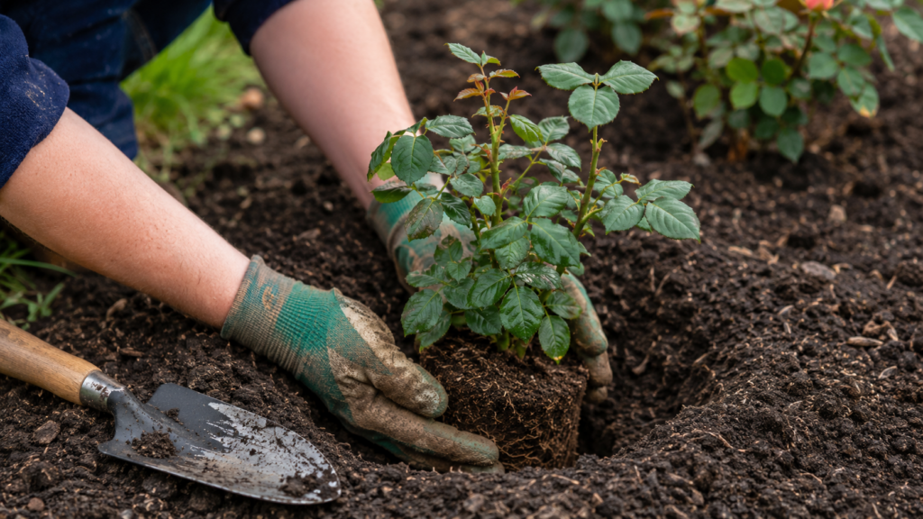 Cómo plantar un rosal correctamente