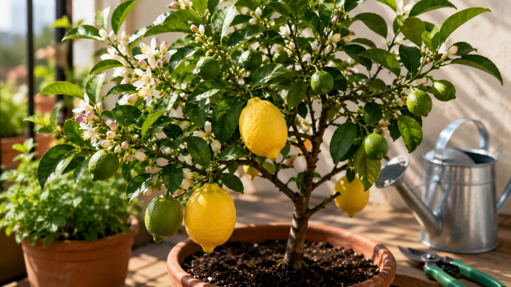 cómo cultivar un limonero en maceta