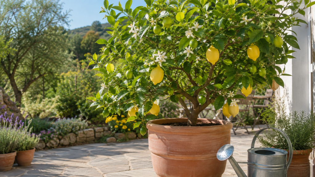cómo regar un limonero