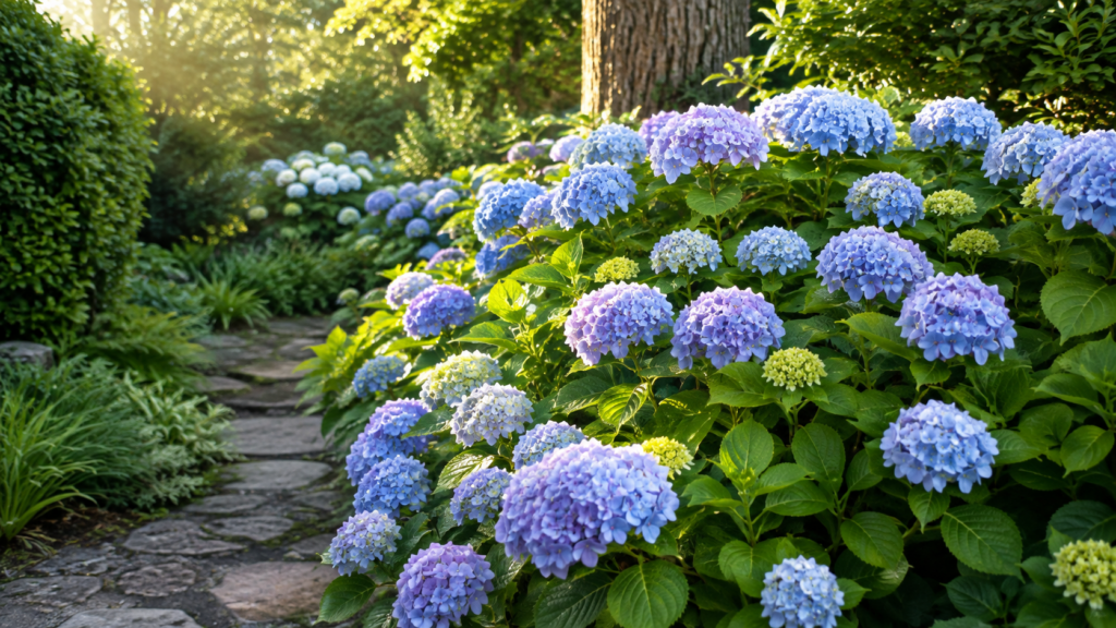 Luz adecuada para las hortensias