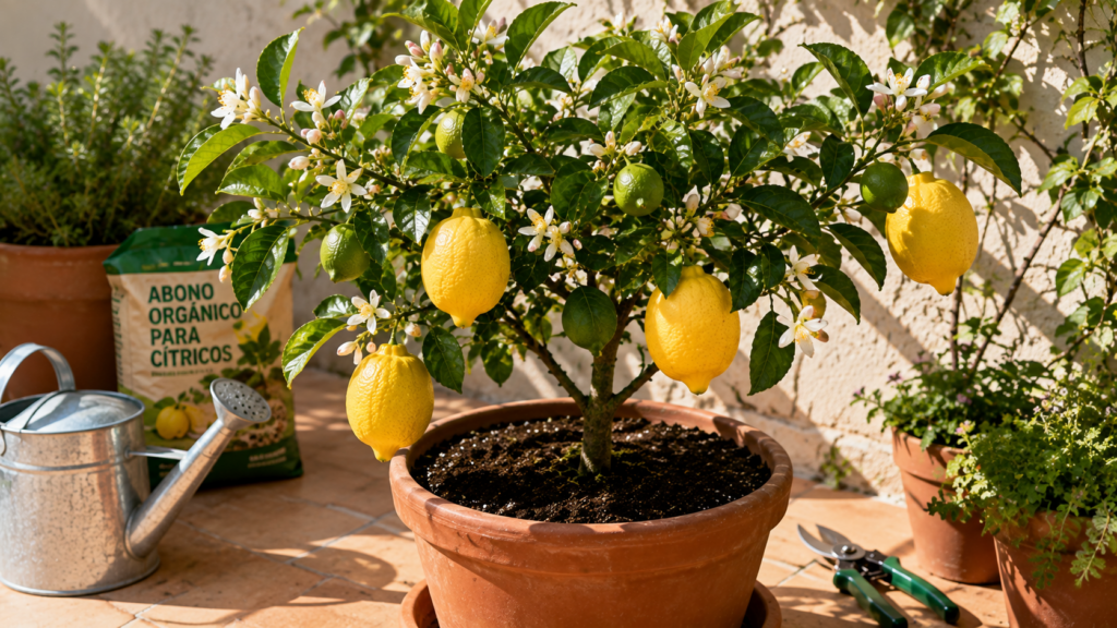 cómo cultivar un limonero en maceta