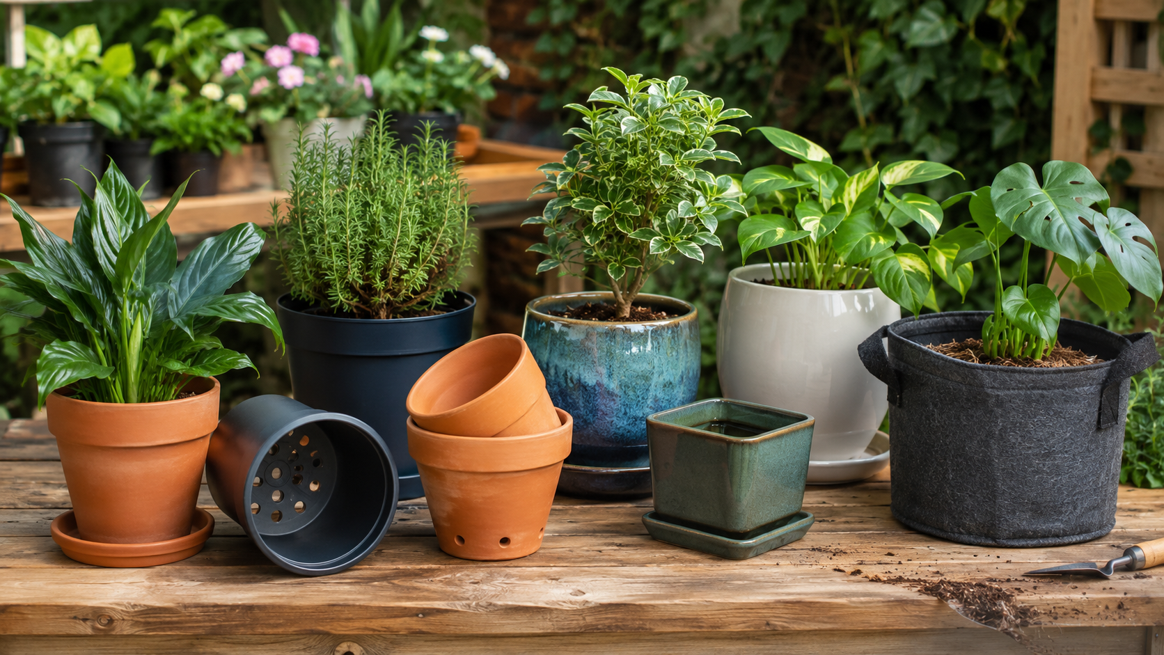 Cómo elegir la maceta adecuada para cada planta: guía completa
