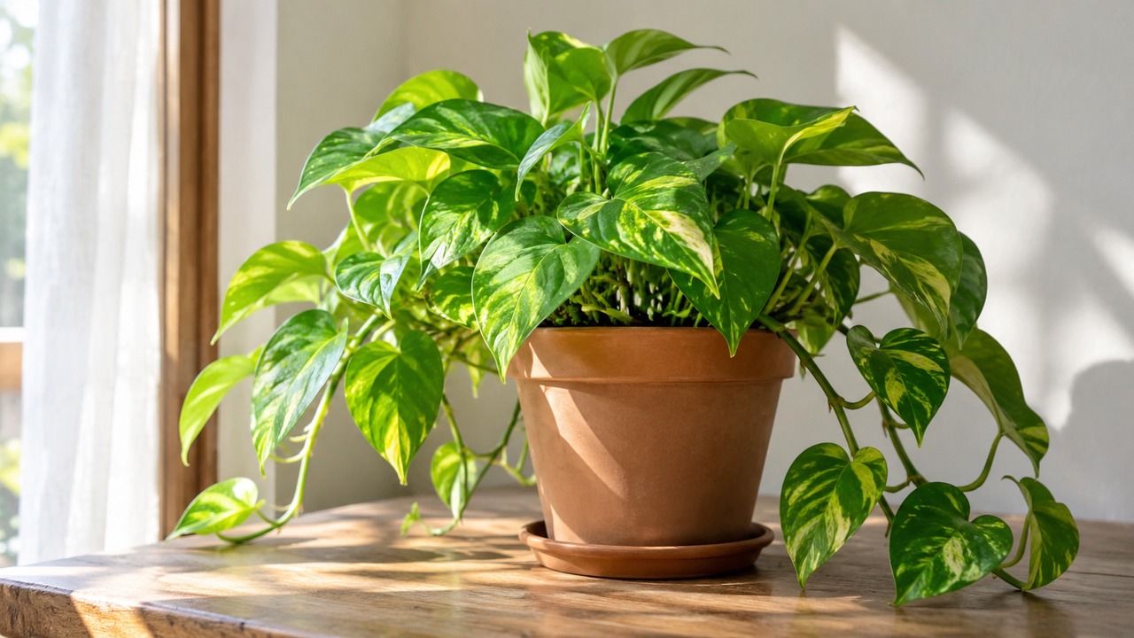Planta de interior colocada en una maceta proporcionada a su tamaño