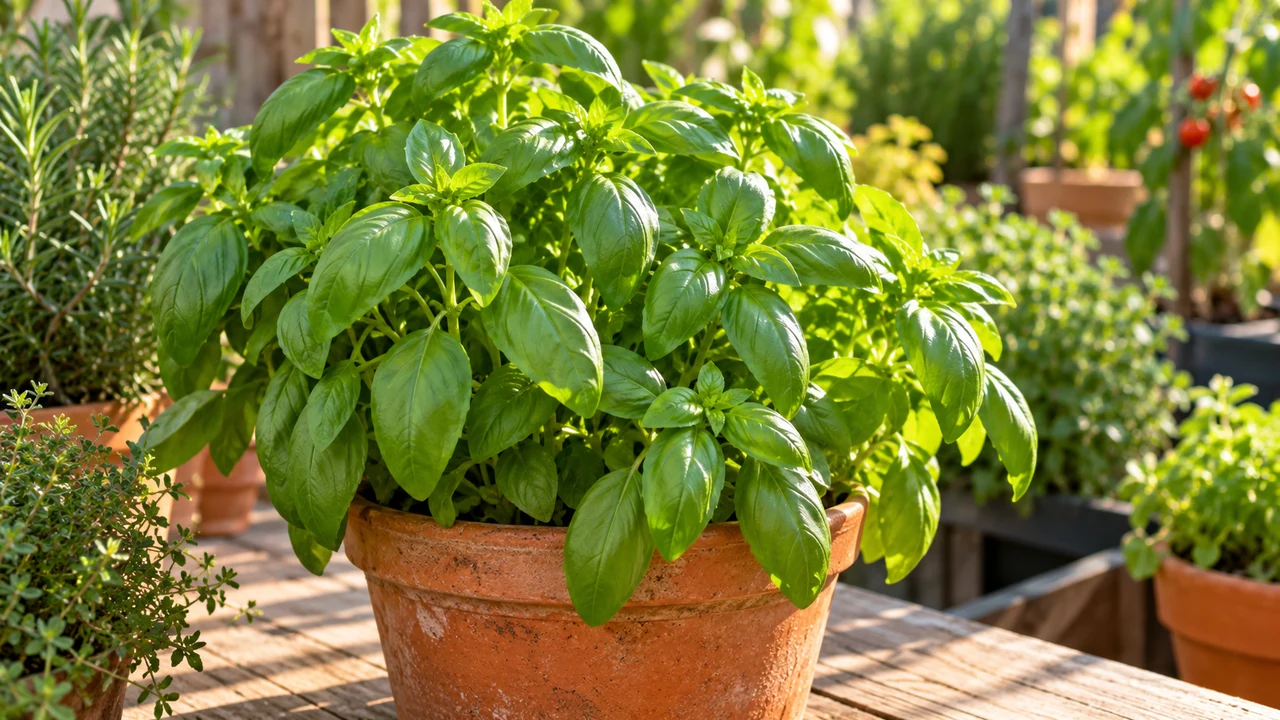 Cómo cultivar albahaca en maceta desde semilla: luz, riego, poda y cosecha