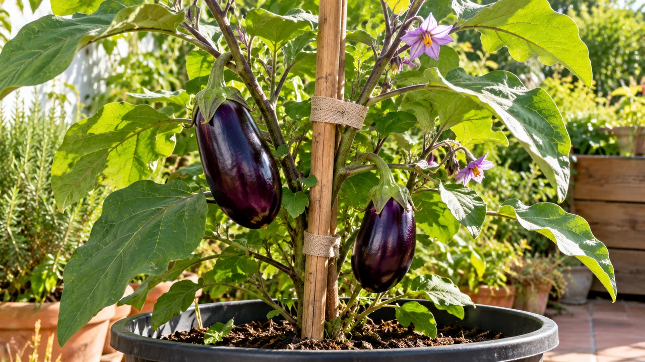 Cómo podar berenjenas y entutorarlas: guía para plantas fuertes y frutos sanos
