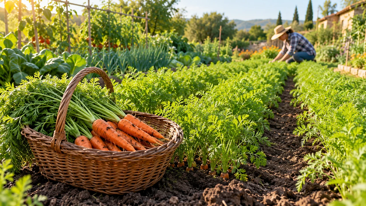 Cómo cultivar zanahorias en casa: siembra directa, aclareo, riego y cosecha